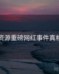 黑料资源重磅网红事件真相还原