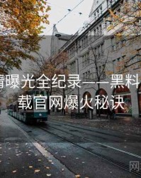 全景恋情曝光全纪录——黑料社app下载官网爆火秘诀