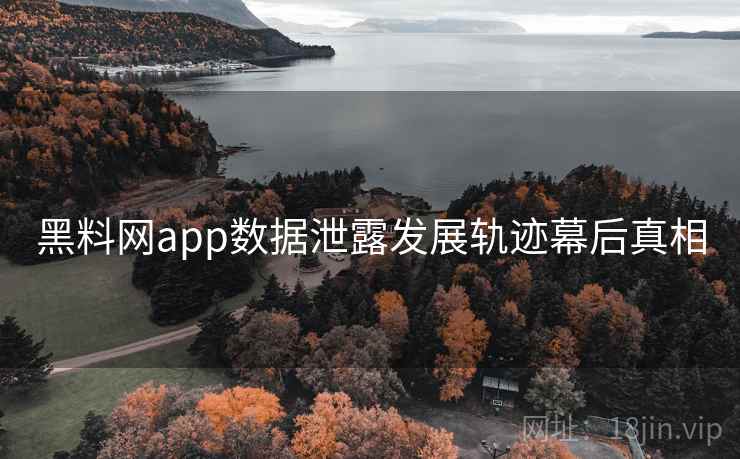 黑料网app数据泄露发展轨迹幕后真相